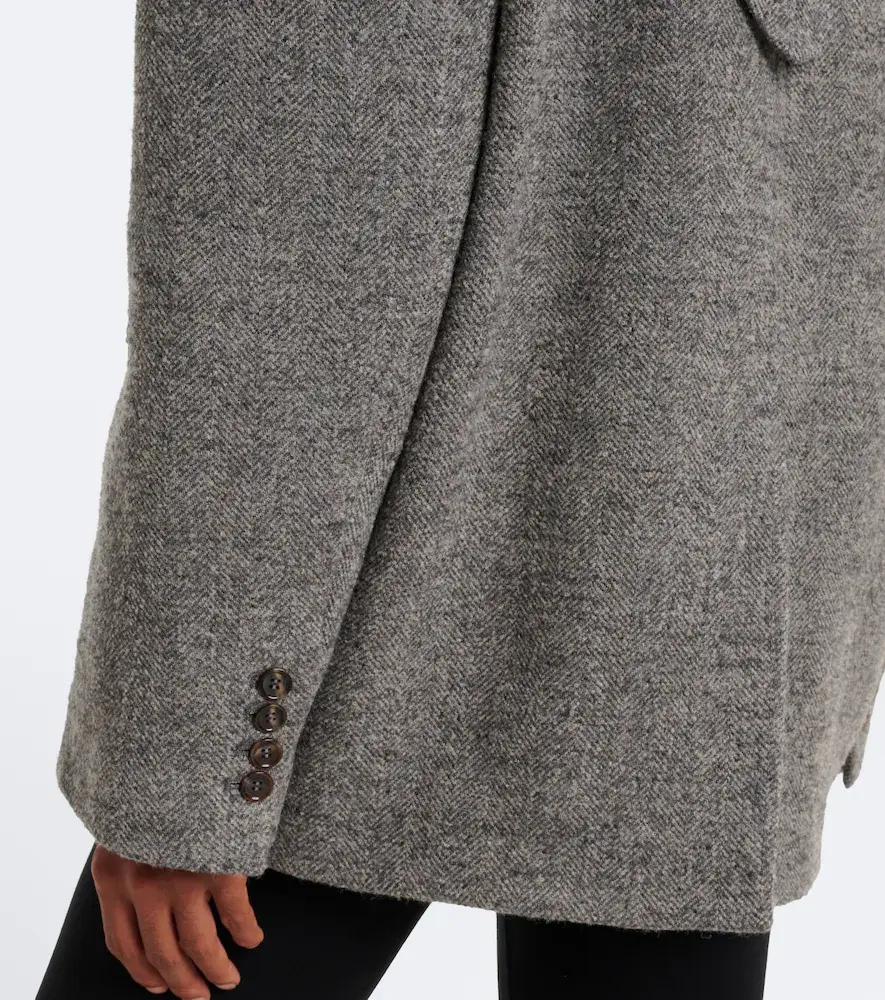 Magda Butrym Draped herringbone wool and cashmere blazer | Thumbnail 7 Magda Butrym Draped herringbone wool and cashmere blazer | Thumbnail 7