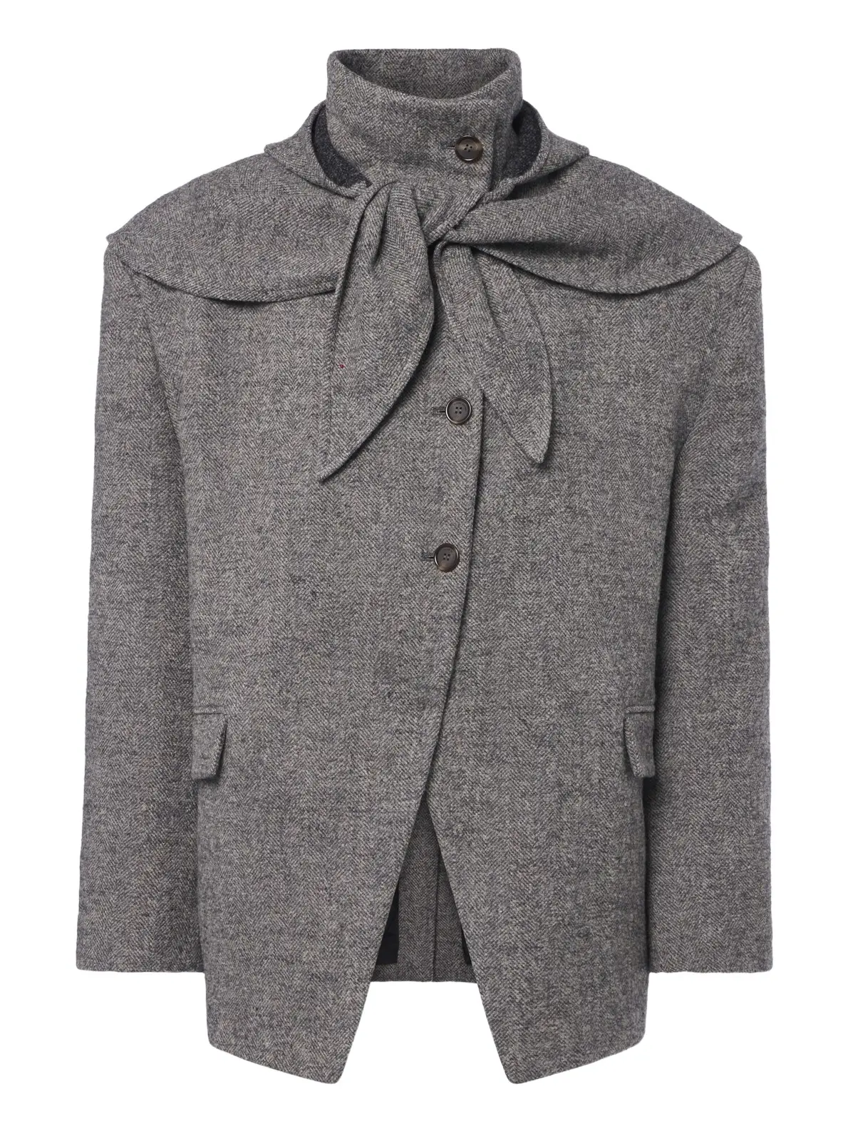 Herringbone wool and cashmere-blend blazer Herringbone wool and cashmere-blend blazer