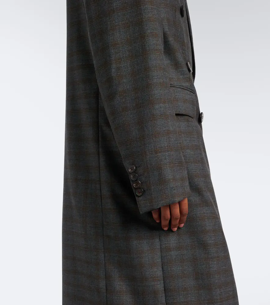 Dries Van Noten Checked double-breasted wool coat | Thumbnail 2 Dries Van Noten Checked double-breasted wool coat | Thumbnail 2