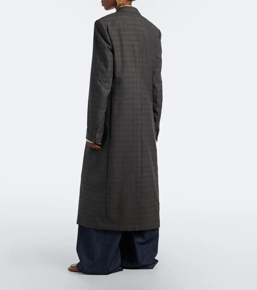 Dries Van Noten Checked double-breasted wool coat | Thumbnail 4 Dries Van Noten Checked double-breasted wool coat | Thumbnail 4