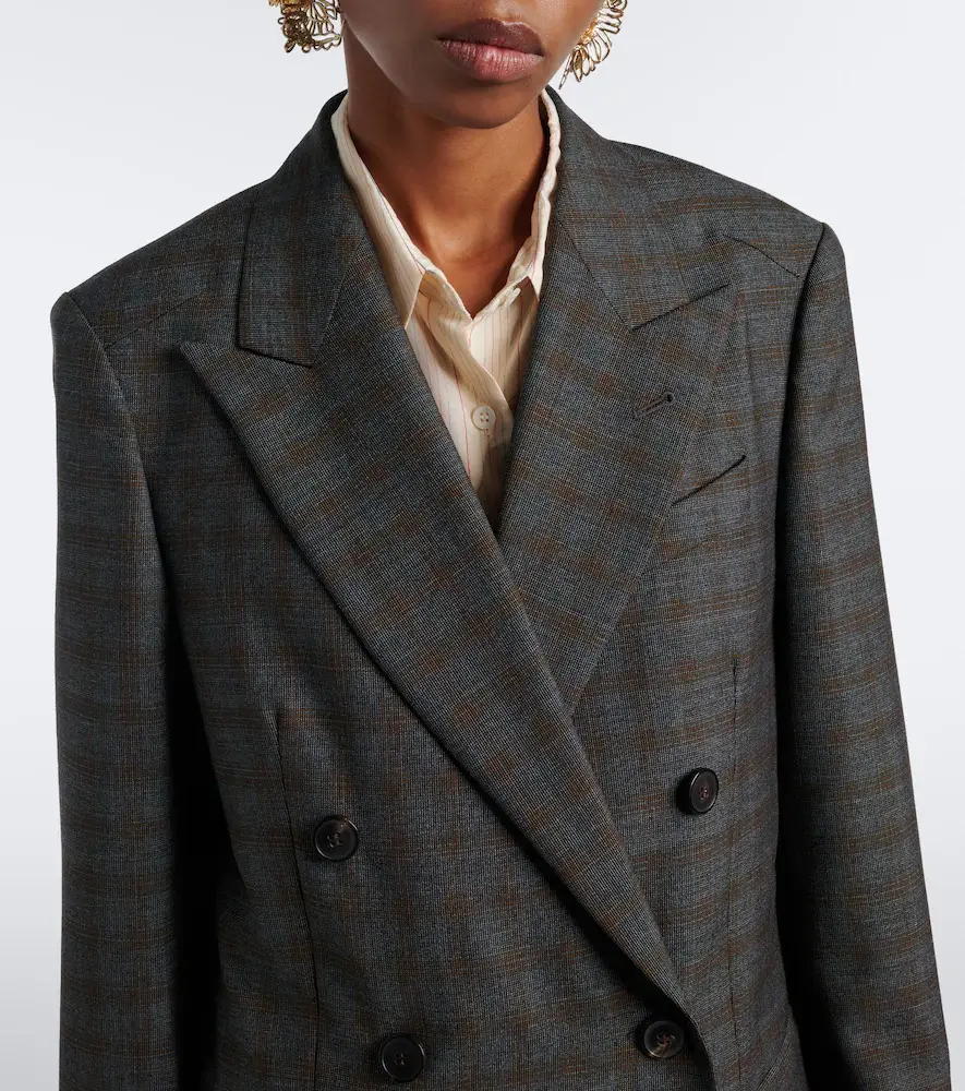 Dries Van Noten Checked double-breasted wool coat | Thumbnail 5 Dries Van Noten Checked double-breasted wool coat | Thumbnail 5