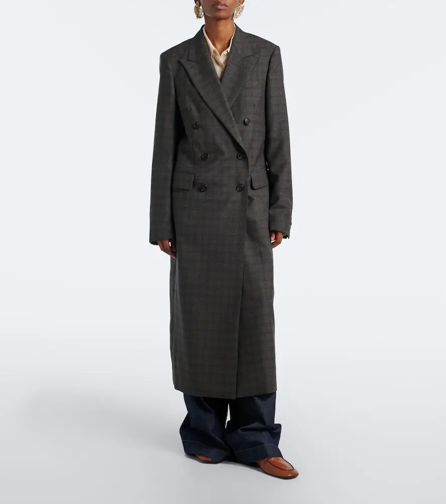 Dries Van Noten Checked double-breasted wool coat | Thumbnail 6 Dries Van Noten Checked double-breasted wool coat | Thumbnail 6