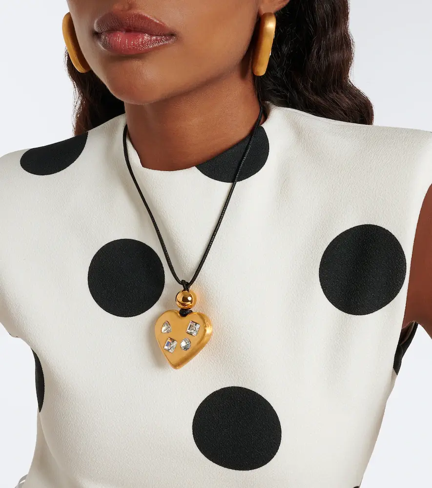 Jacquemus Coeur embellished pendant necklace | Thumbnail 4