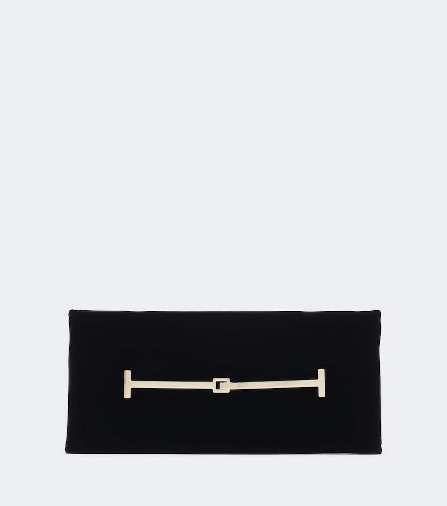 Tom Ford Arc Small velvet clutch
