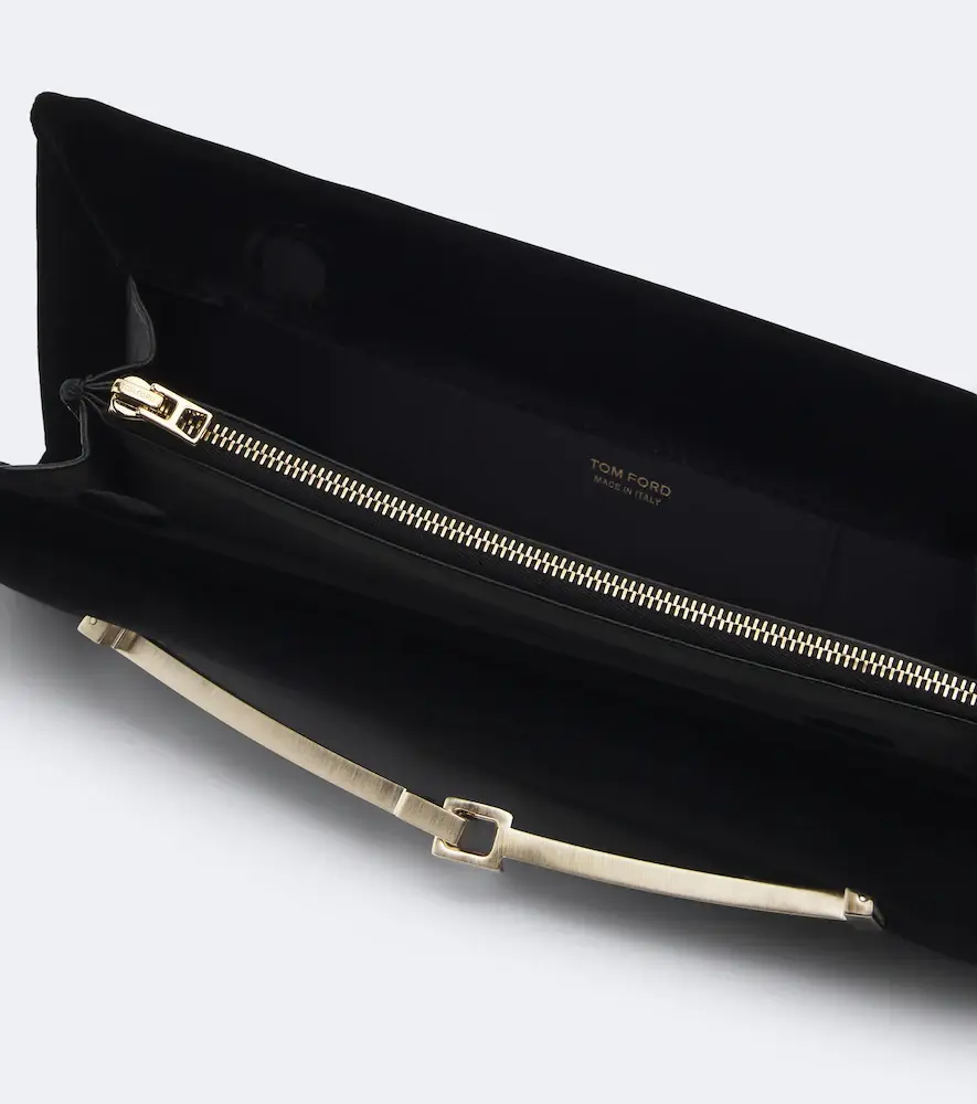 Tom Ford Arc Small velvet clutch | Thumbnail 2 Tom Ford Arc Small velvet clutch | Thumbnail 2