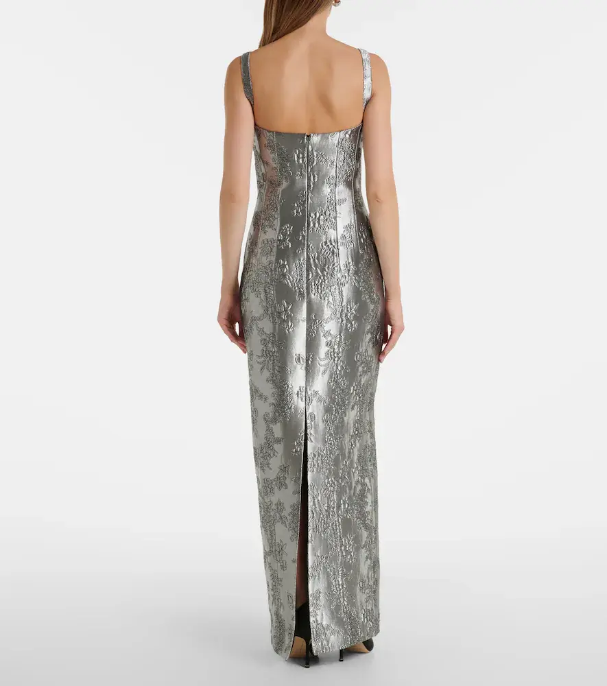 Emilia Wickstead Regina floral cloqué gown | Thumbnail 4 Emilia Wickstead Regina floral cloqué gown | Thumbnail 4