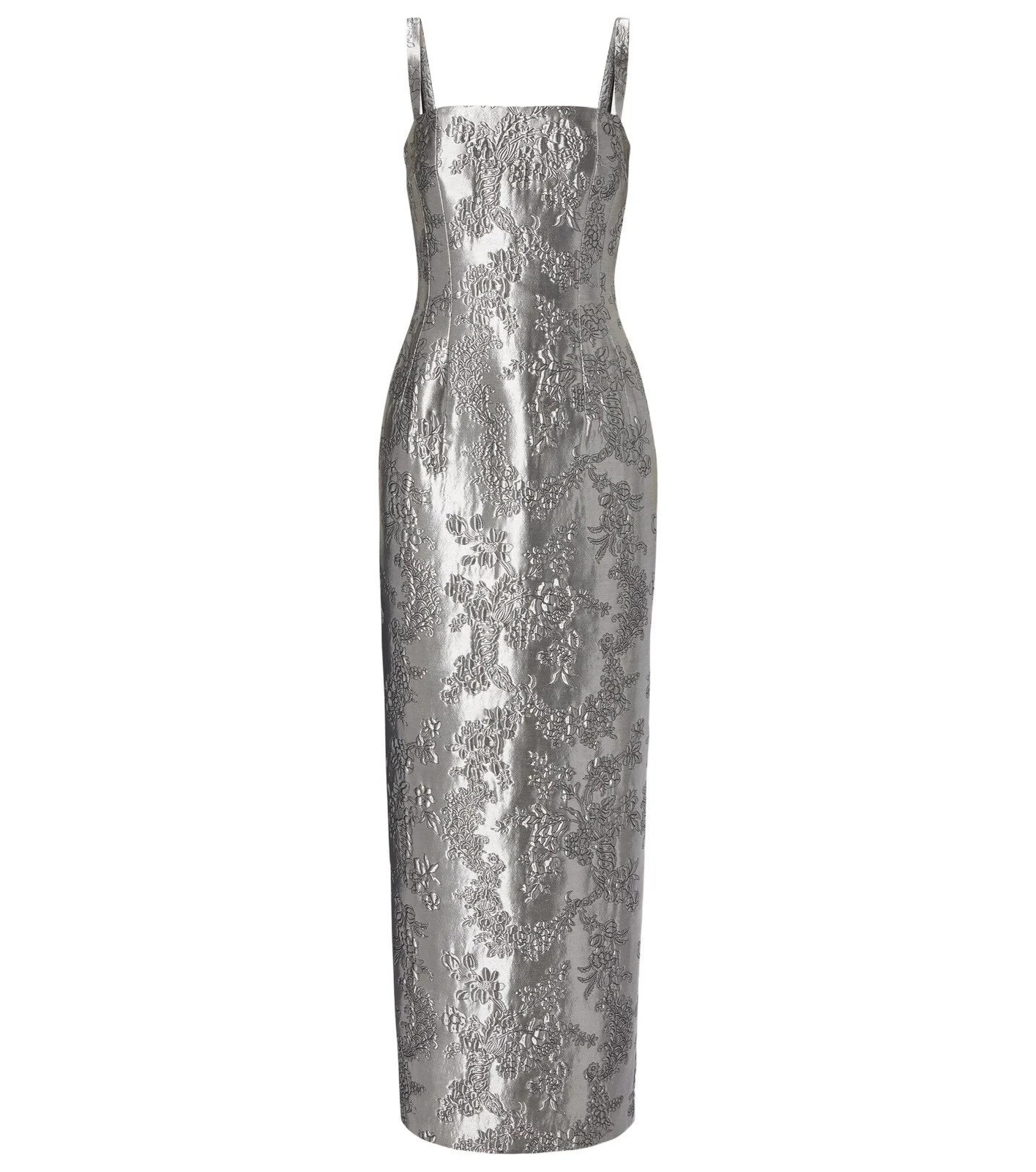 Regina floral cloqué gown