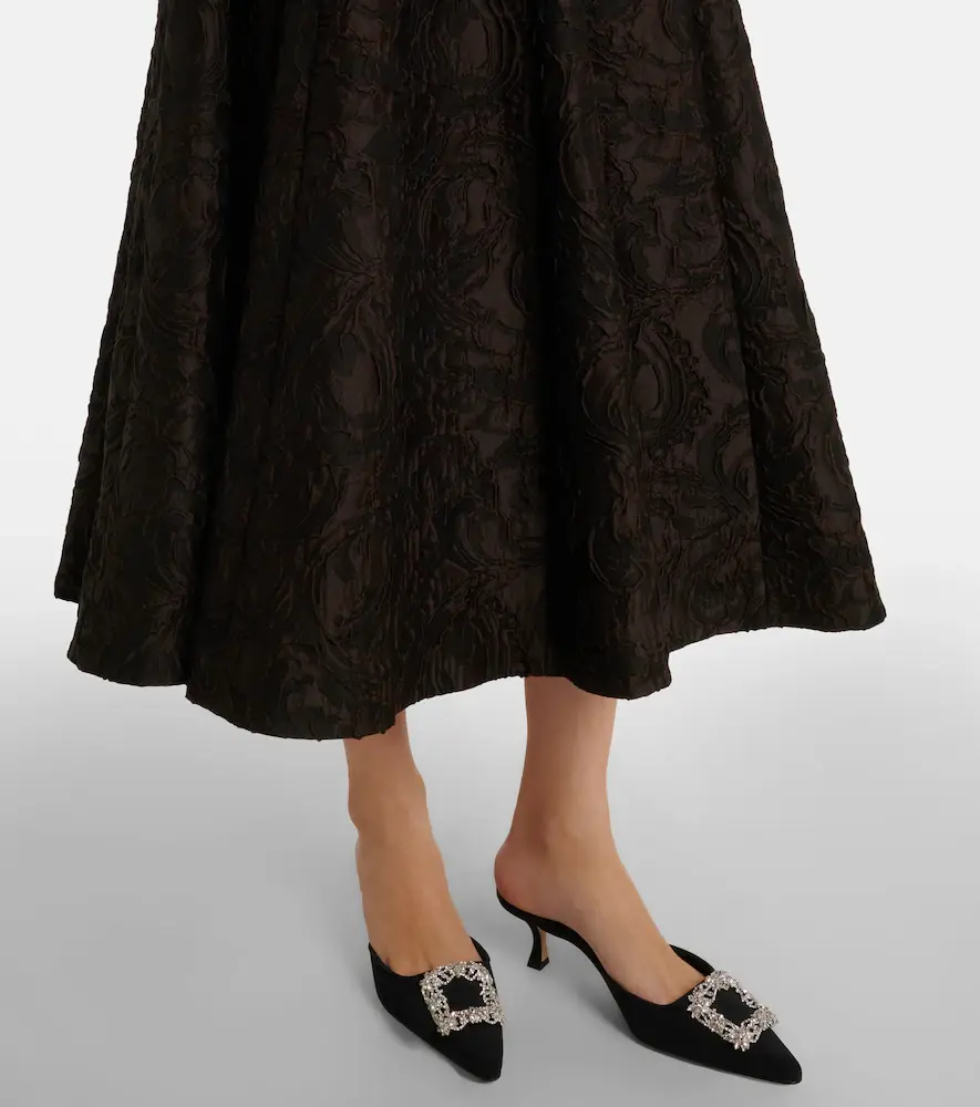 Emilia Wickstead Quinley cloqué midi dress | Thumbnail 5 Emilia Wickstead Quinley cloqué midi dress | Thumbnail 5