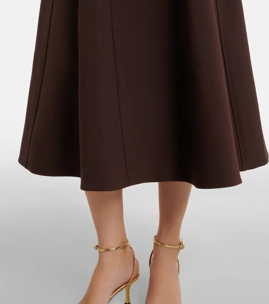 Emilia Wickstead Olivienne pleated crêpe midi dress | Thumbnail 2 Emilia Wickstead Olivienne pleated crêpe midi dress | Thumbnail 2