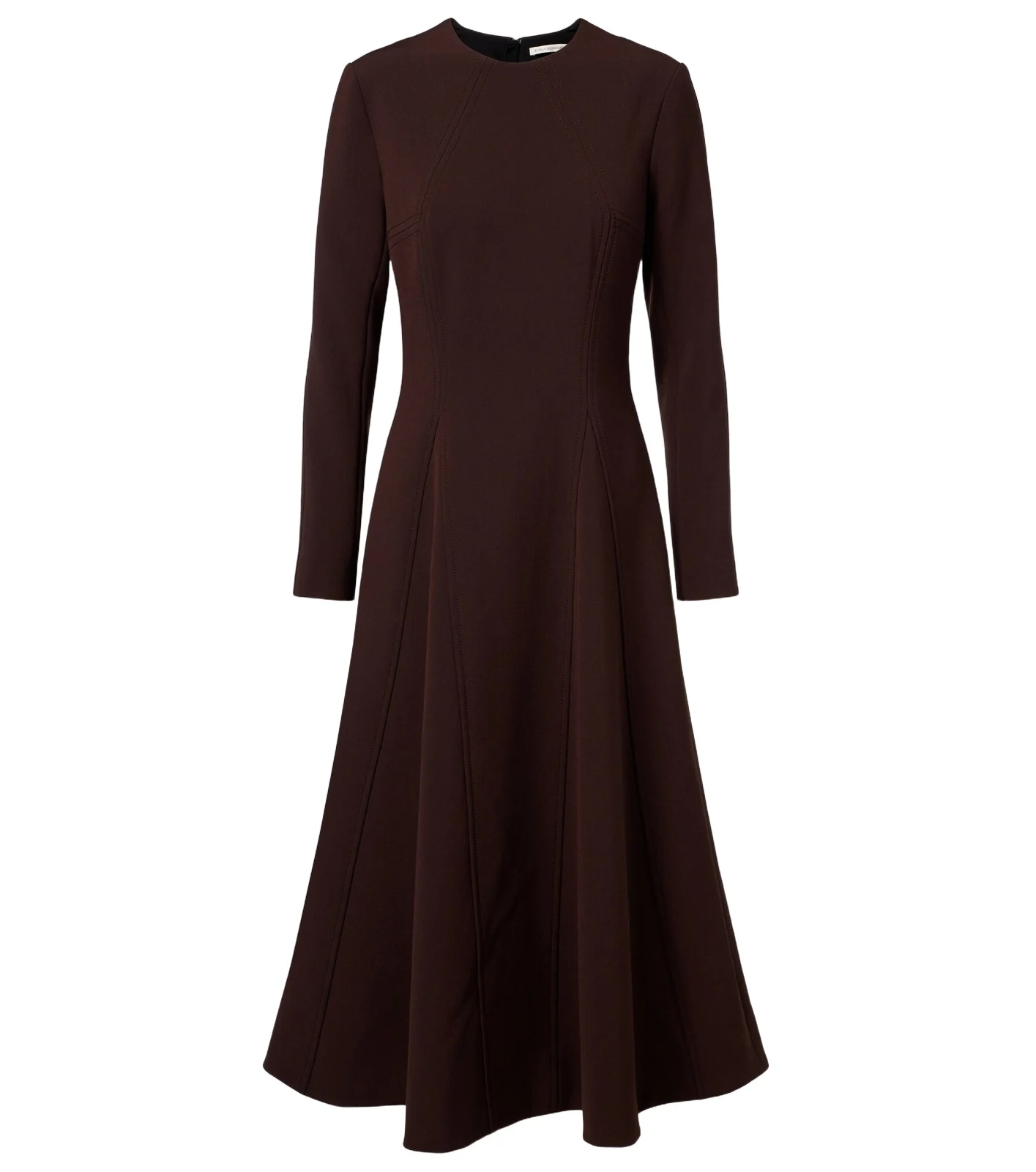 Olivienne pleated crêpe midi dress Olivienne pleated crêpe midi dress