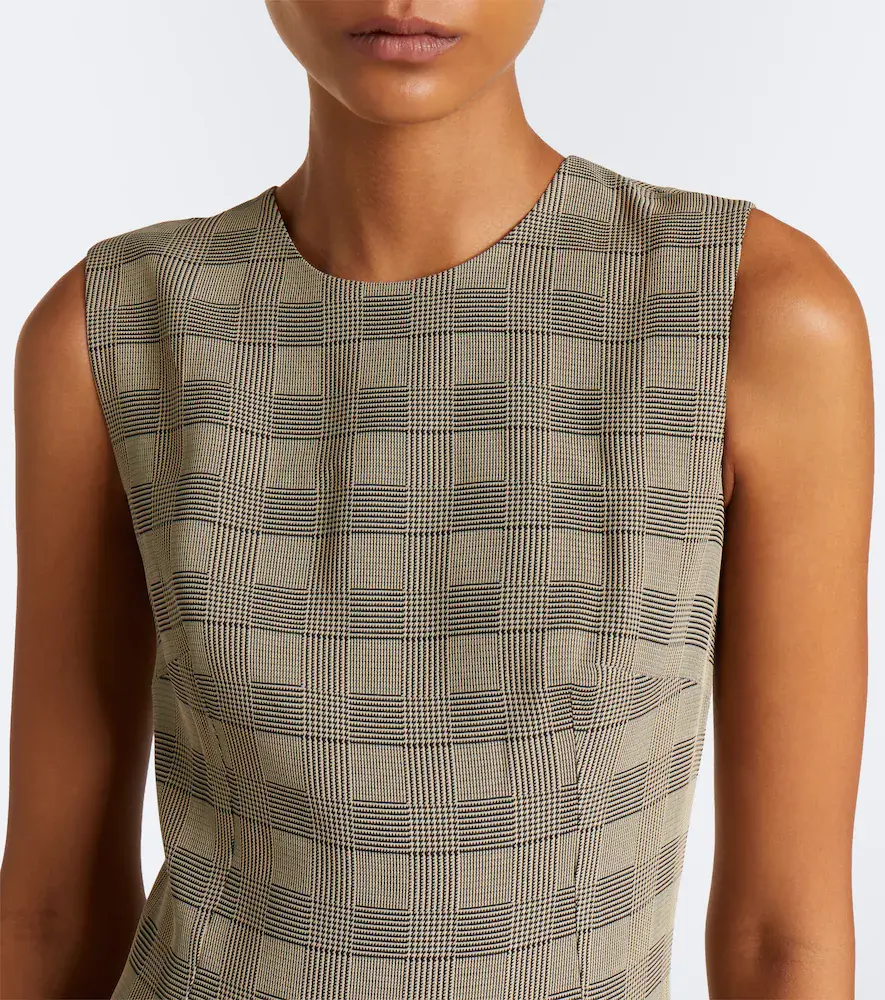 Emilia Wickstead Rumi Prince of Wales check midi dress | Thumbnail 3 Emilia Wickstead Rumi Prince of Wales check midi dress | Thumbnail 3