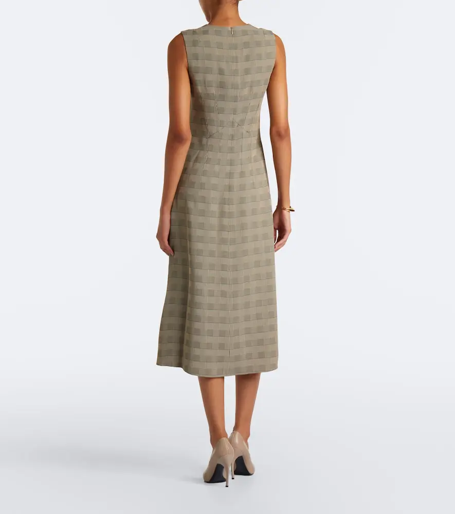 Emilia Wickstead Rumi Prince of Wales check midi dress | Thumbnail 5 Emilia Wickstead Rumi Prince of Wales check midi dress | Thumbnail 5