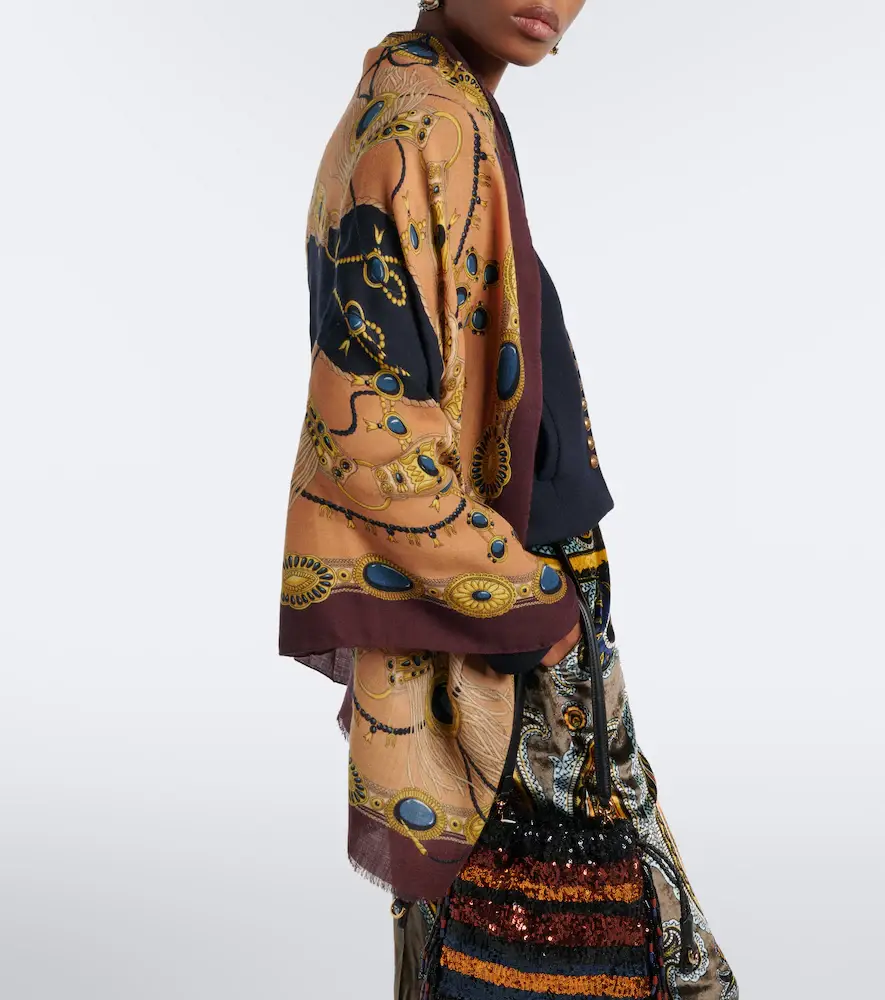 Etro Jacquard wool scarf | Thumbnail 5 Etro Jacquard wool scarf | Thumbnail 5
