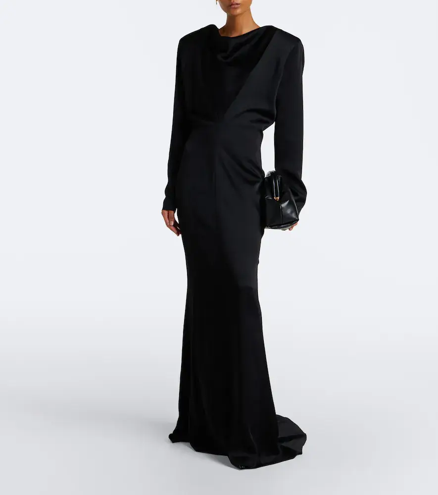 Stella McCartney Draped satin gown | Thumbnail 2 Stella McCartney Draped satin gown | Thumbnail 2