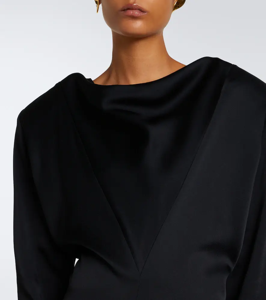 Stella McCartney Draped satin gown | Thumbnail 3 Stella McCartney Draped satin gown | Thumbnail 3