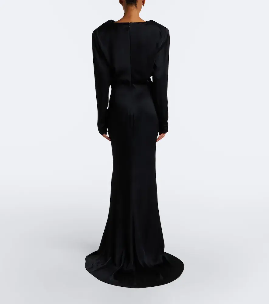 Stella McCartney Draped satin gown | Thumbnail 4 Stella McCartney Draped satin gown | Thumbnail 4