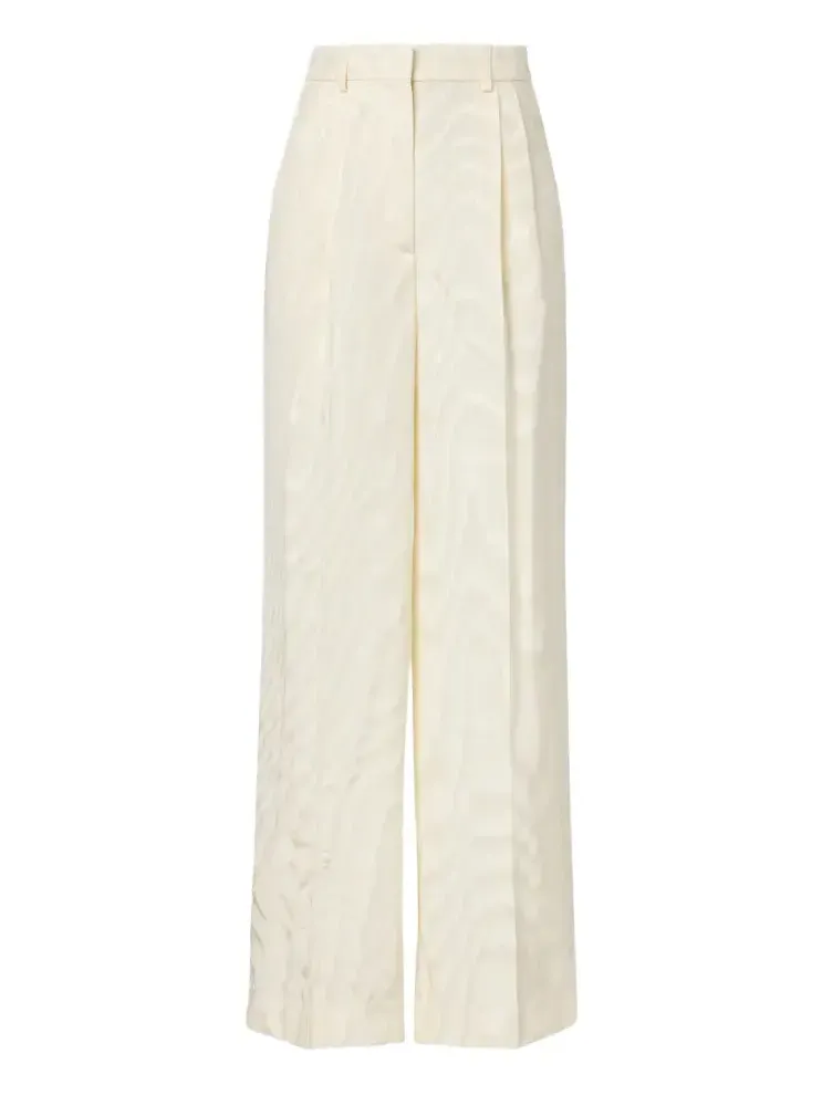 Pleated moiré pants Pleated moiré pants