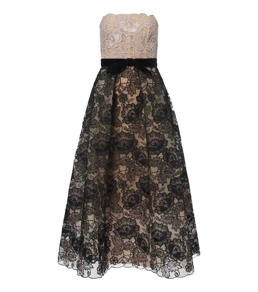 Elie Saab Guipure lace cocktail dress