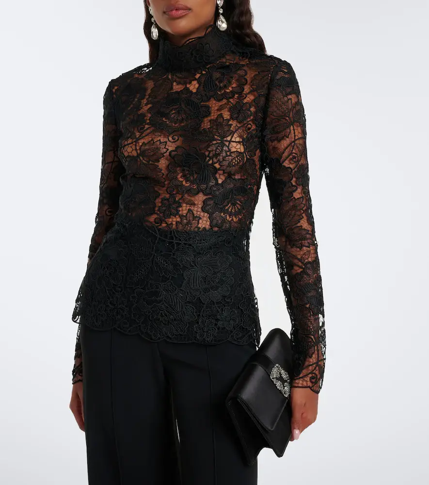 Elie Saab Lace top | Thumbnail 6 Elie Saab Lace top | Thumbnail 6