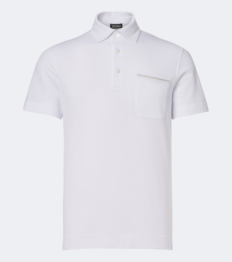 Zegna Cotton piqué polo shirt