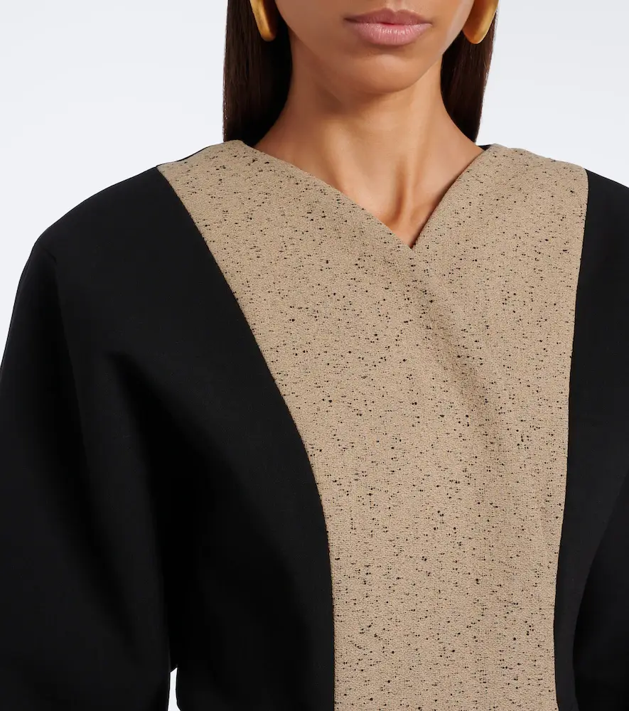 Jacquemus Paloma paneled cotton and wool-blend jacket | Thumbnail 2 Jacquemus Paloma paneled cotton and wool-blend jacket | Thumbnail 2