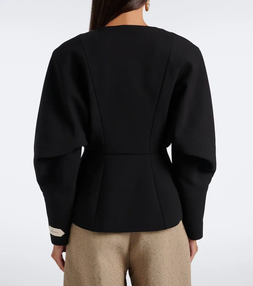 Jacquemus Paloma paneled cotton and wool-blend jacket | Thumbnail 6 Jacquemus Paloma paneled cotton and wool-blend jacket | Thumbnail 6