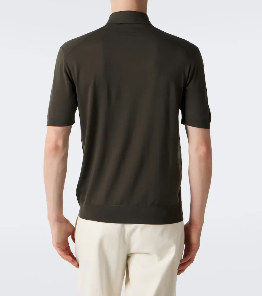 Zegna Wool piqué polo shirt | Thumbnail 3 Zegna Wool piqué polo shirt | Thumbnail 3