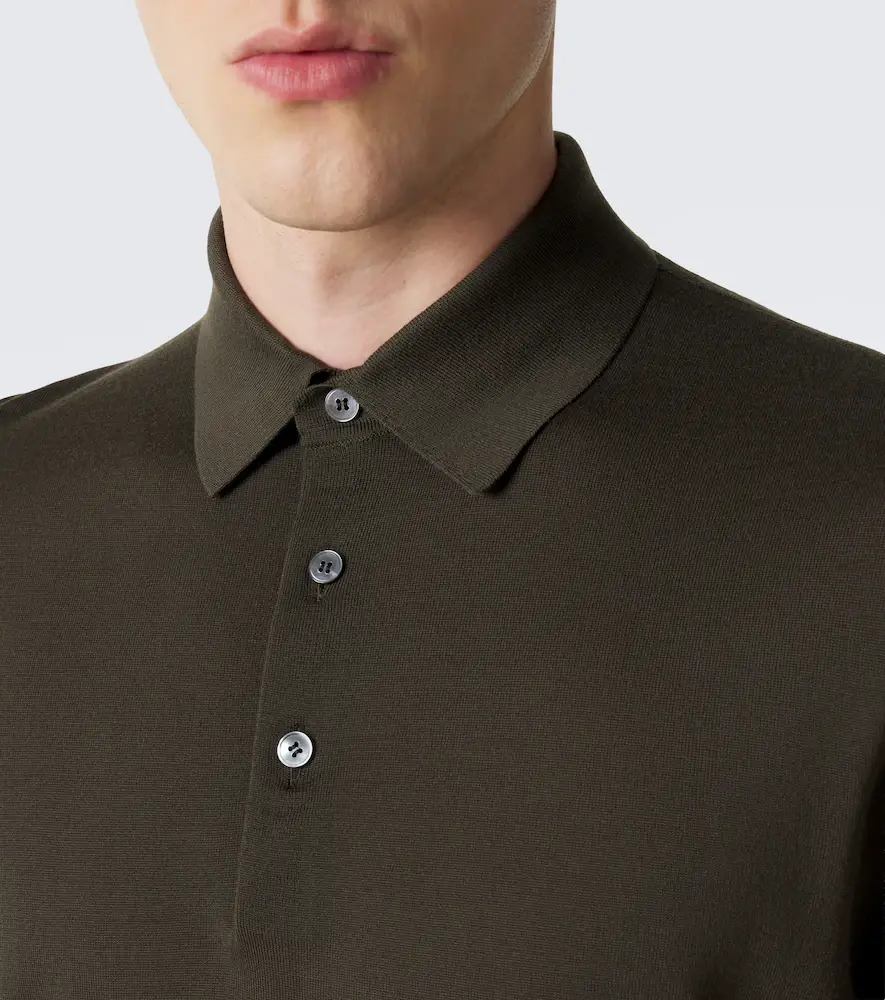 Zegna Wool piqué polo shirt | Thumbnail 4 Zegna Wool piqué polo shirt | Thumbnail 4