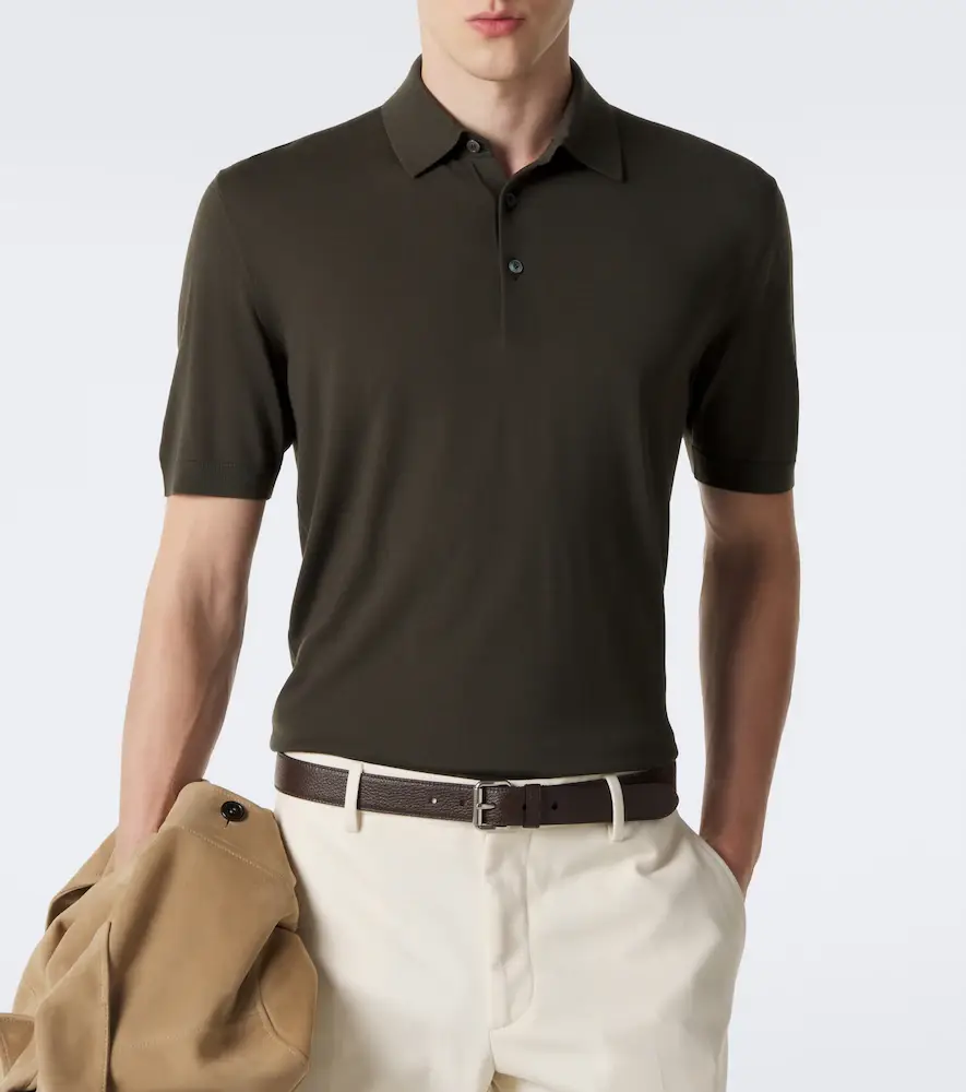 Zegna Wool piqué polo shirt | Thumbnail 6 Zegna Wool piqué polo shirt | Thumbnail 6