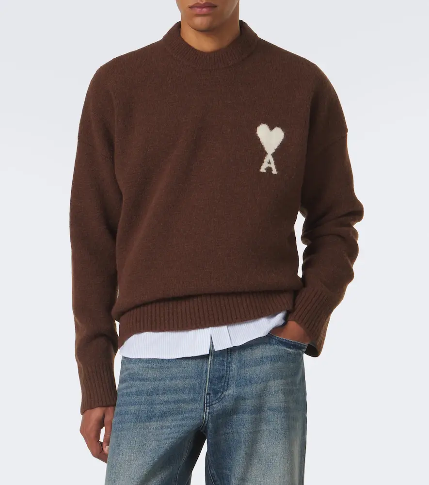 AMI PARIS Ami de Coeur alpaca and wool-blend sweater | Thumbnail 3 AMI PARIS Ami de Coeur alpaca and wool-blend sweater | Thumbnail 3