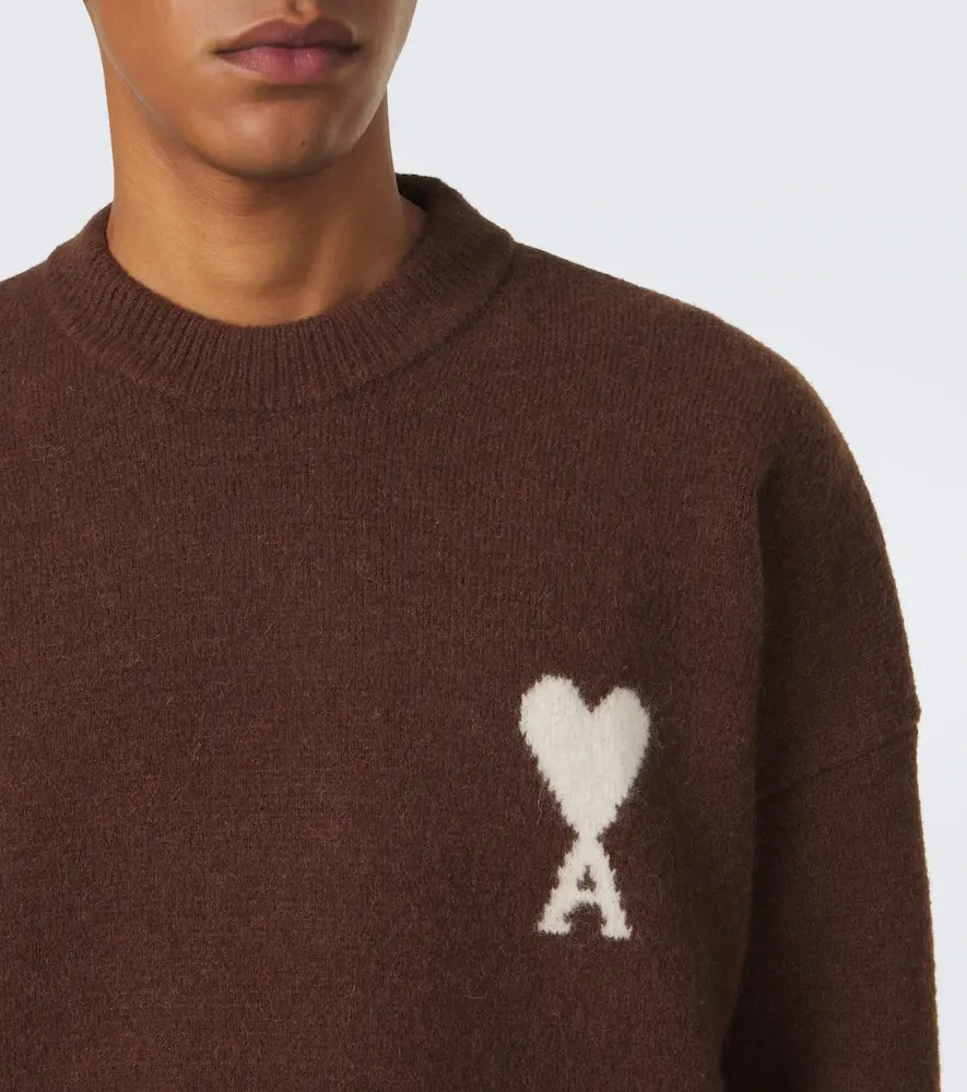AMI PARIS Ami de Coeur alpaca and wool-blend sweater | Thumbnail 5 AMI PARIS Ami de Coeur alpaca and wool-blend sweater | Thumbnail 5
