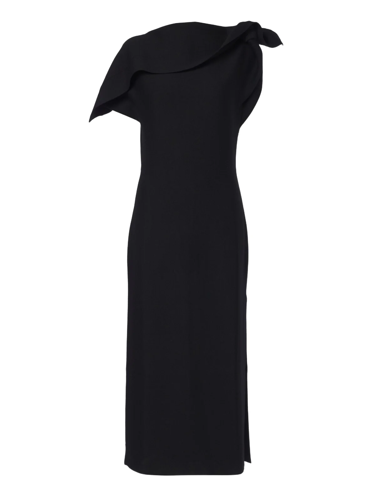 Draped wool-blend midi dress Draped wool-blend midi dress