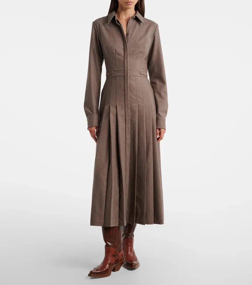 Gabriela Hearst Ethel wool and cashmere shirt dress | Thumbnail 6 Gabriela Hearst Ethel wool and cashmere shirt dress | Thumbnail 6