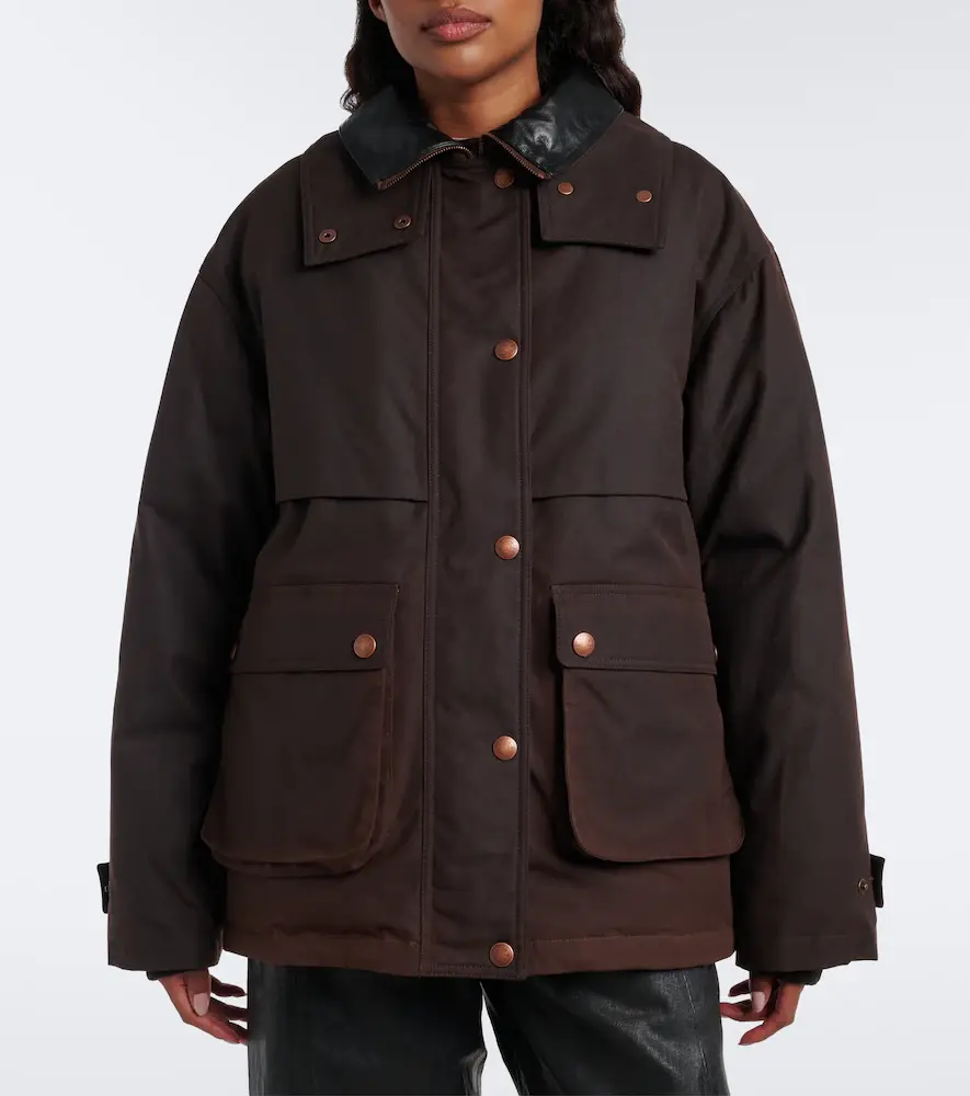 Acne Studios Oversized cotton canvas down jacket | Thumbnail 3 Acne Studios Oversized cotton canvas down jacket | Thumbnail 3