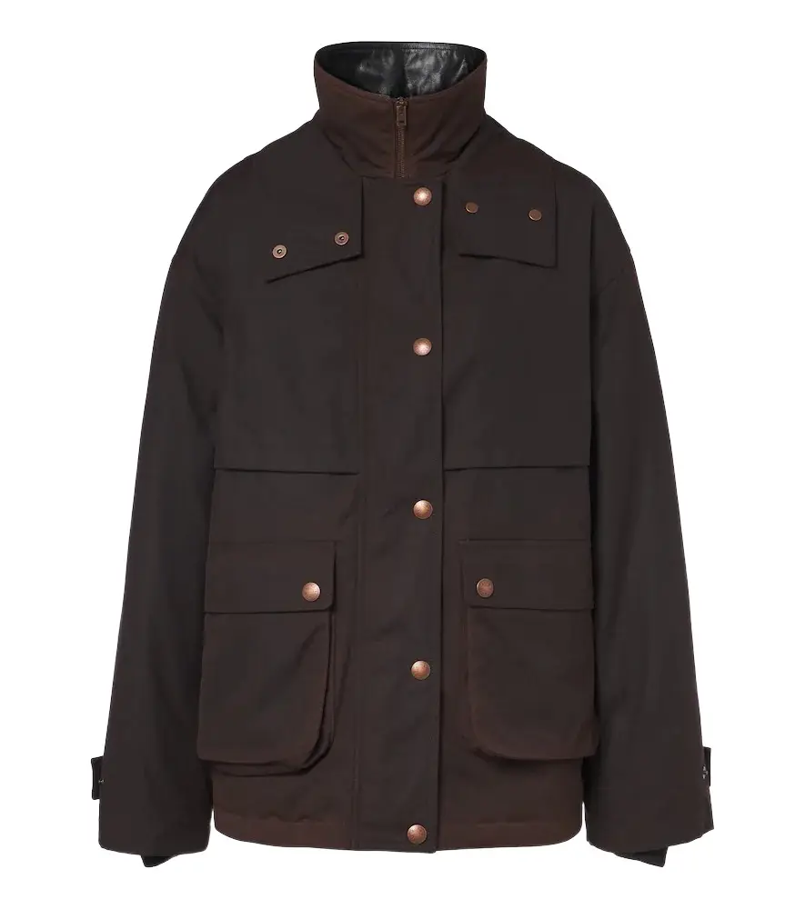 Oversized cotton canvas down jacket Oversized cotton canvas down jacket