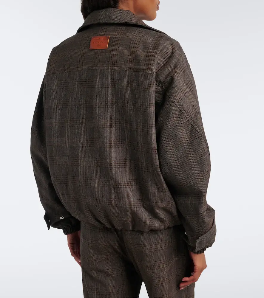 Acne Studios Prince of Wales check wool-blend jacket | Thumbnail 6 Acne Studios Prince of Wales check wool-blend jacket | Thumbnail 6