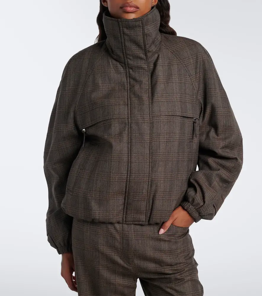Acne Studios Prince of Wales check wool-blend jacket | Thumbnail 7 Acne Studios Prince of Wales check wool-blend jacket | Thumbnail 7