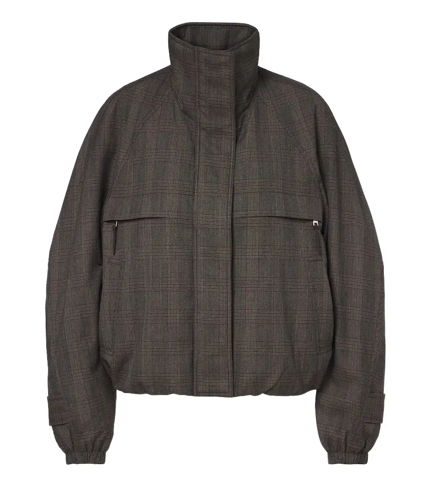Prince of Wales check wool-blend jacket Prince of Wales check wool-blend jacket