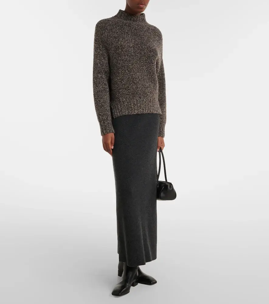 AGNONA Cashmere midi skirt | Thumbnail 5