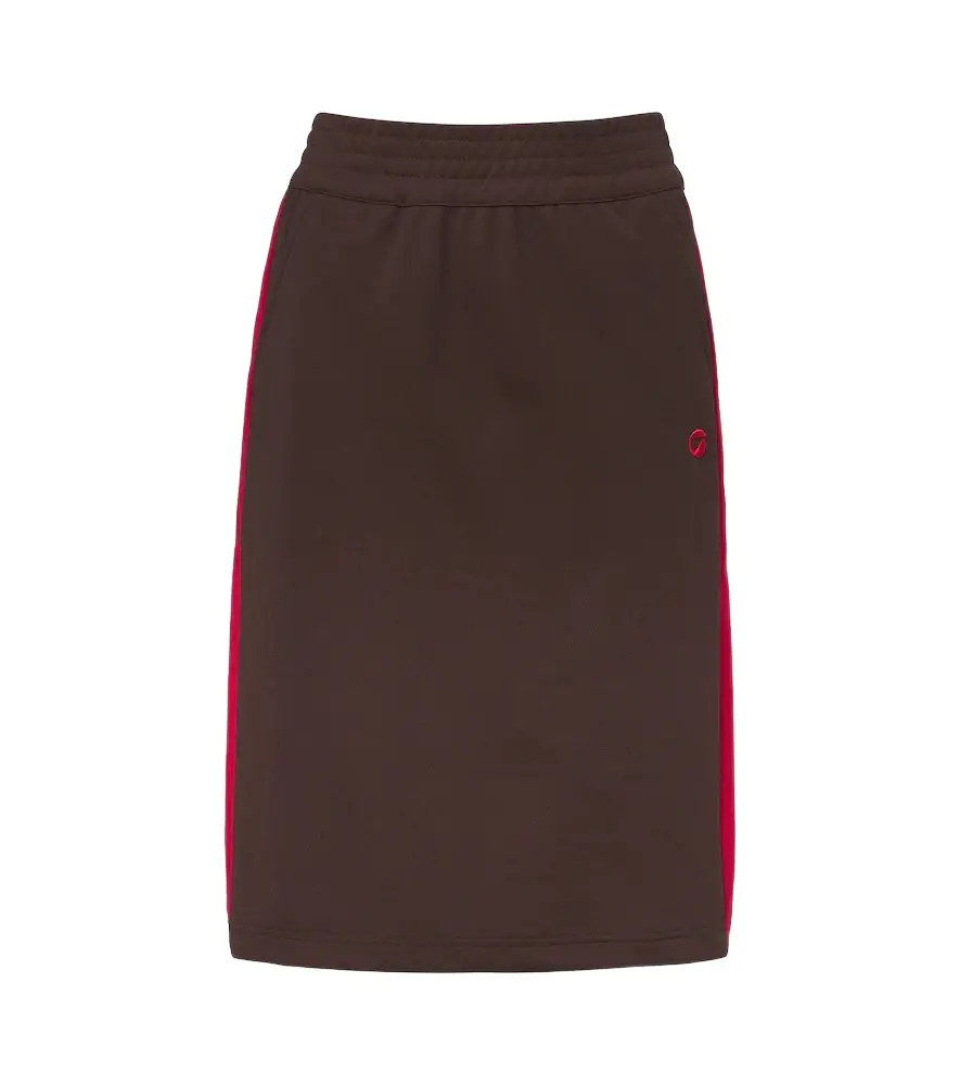 Jersey midi skirt