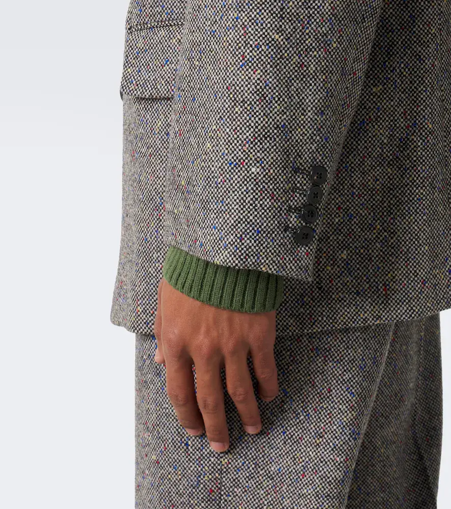 Dries Van Noten Checked double-breasted wool blazer | Thumbnail 3 Dries Van Noten Checked double-breasted wool blazer | Thumbnail 3