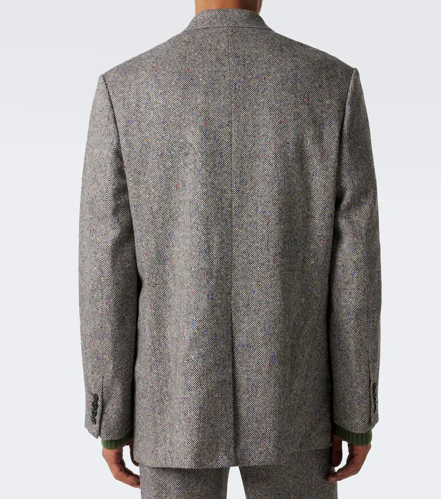 Dries Van Noten Checked double-breasted wool blazer | Thumbnail 4 Dries Van Noten Checked double-breasted wool blazer | Thumbnail 4