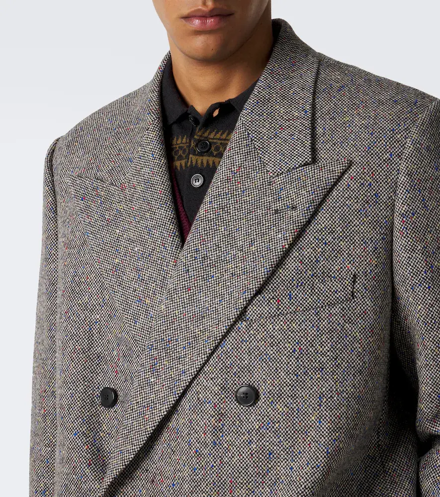 Dries Van Noten Checked double-breasted wool blazer | Thumbnail 5 Dries Van Noten Checked double-breasted wool blazer | Thumbnail 5