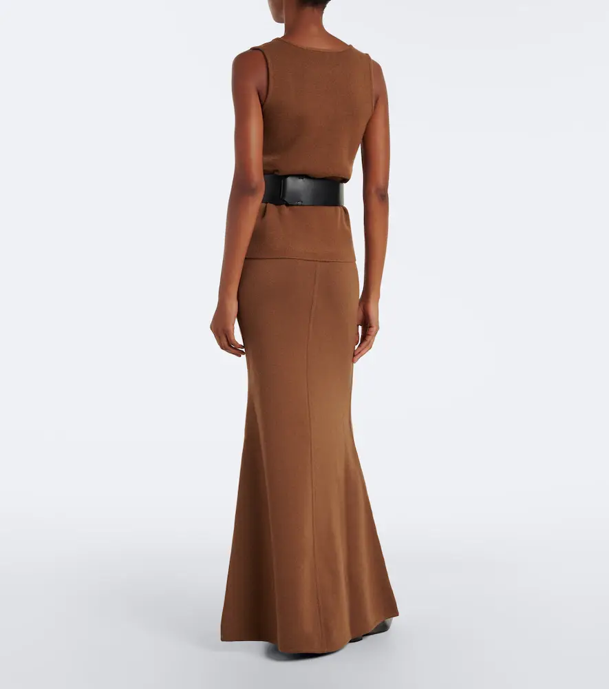 Max Mara Wool and cashmere maxi skirt | Thumbnail 6