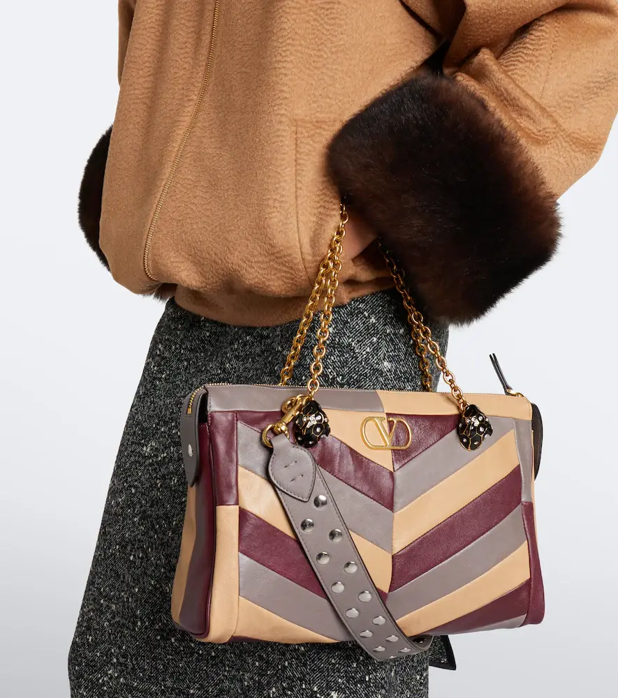 Valentino Garavani Panthea Medium chevron leather shoulder bag | Thumbnail 6 Valentino Garavani Panthea Medium chevron leather shoulder bag | Thumbnail 6