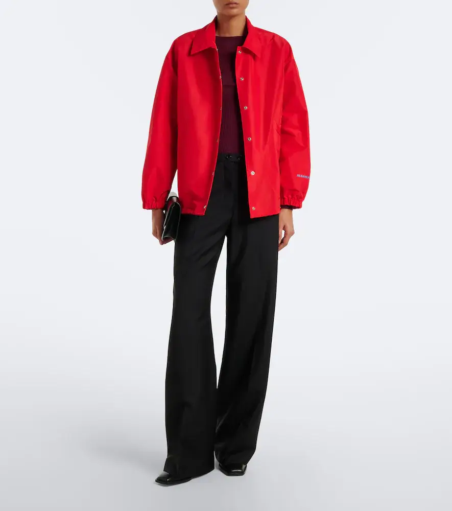 Jil Sander Wool and mohair canvas wide-leg pants | Thumbnail 3 Jil Sander Wool and mohair canvas wide-leg pants | Thumbnail 3
