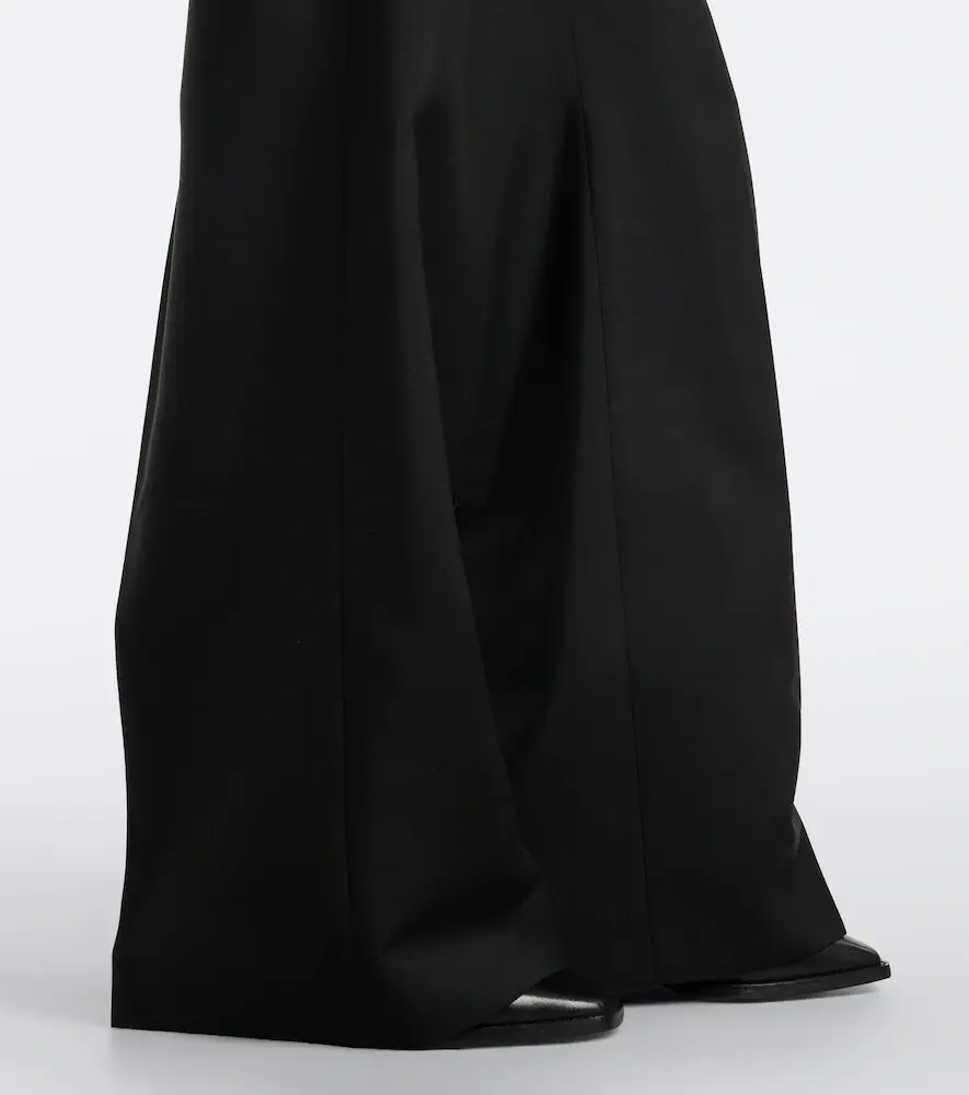Jil Sander Wool and mohair canvas wide-leg pants | Thumbnail 6 Jil Sander Wool and mohair canvas wide-leg pants | Thumbnail 6