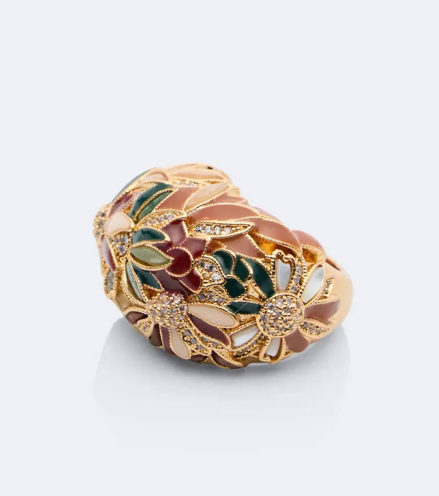 Zimmermann Botanica embellished 16kt gold-plated ring | Thumbnail 2
