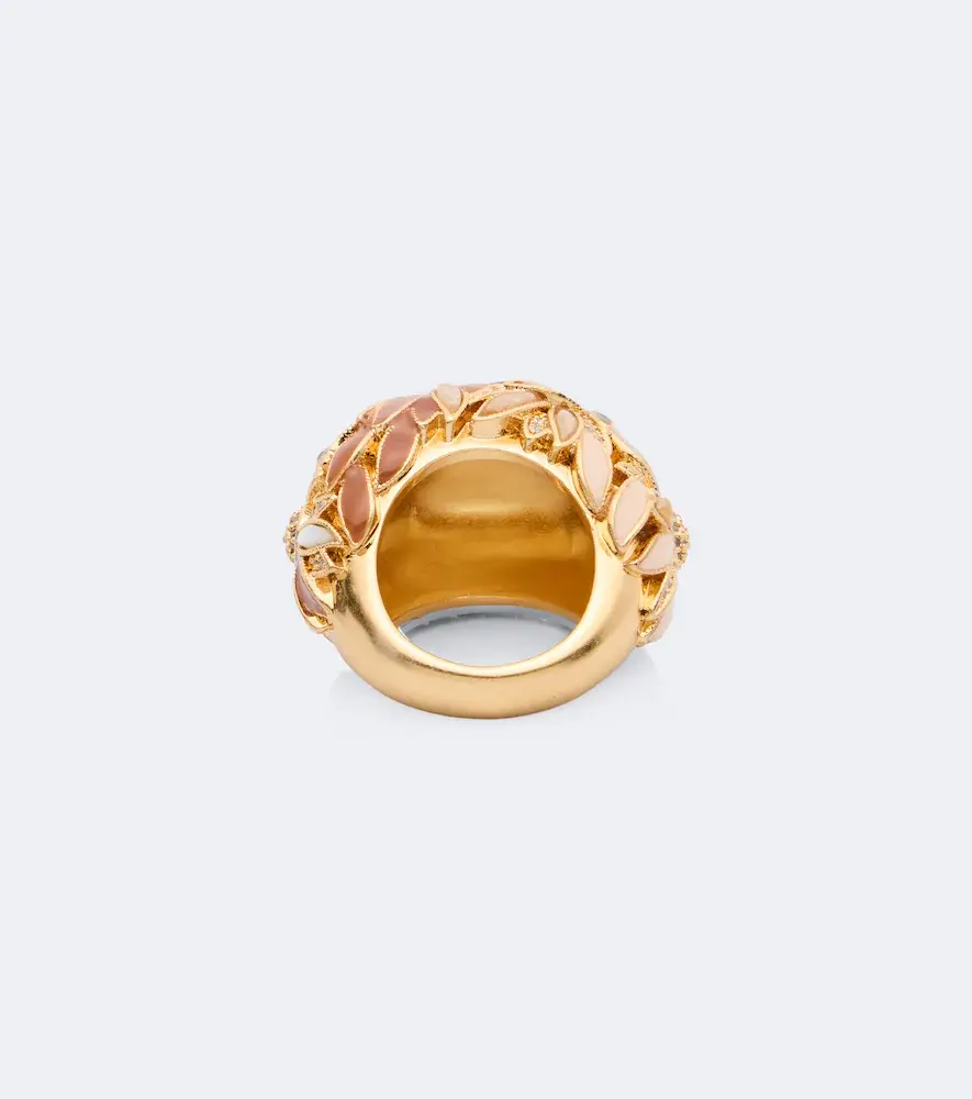 Zimmermann Botanica embellished 16kt gold-plated ring | Thumbnail 3