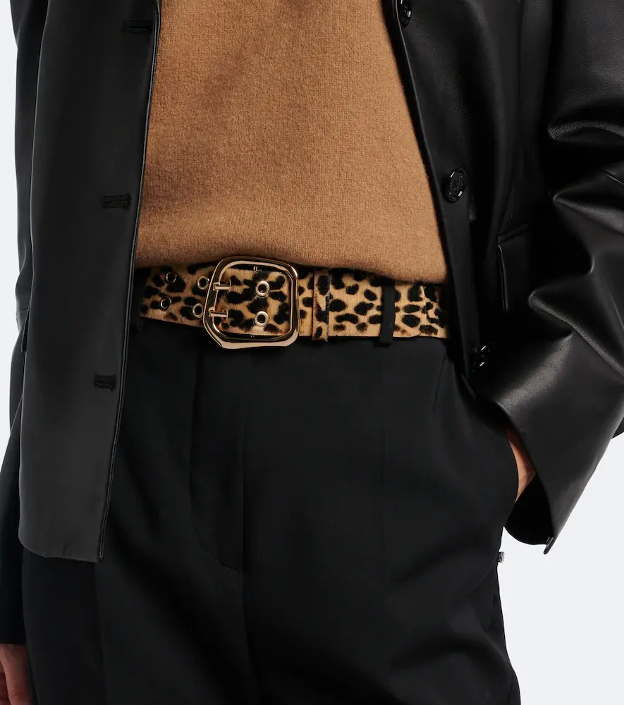 AMANU Wandile leopard-print calf hair belt | Thumbnail 3 AMANU Wandile leopard-print calf hair belt | Thumbnail 3